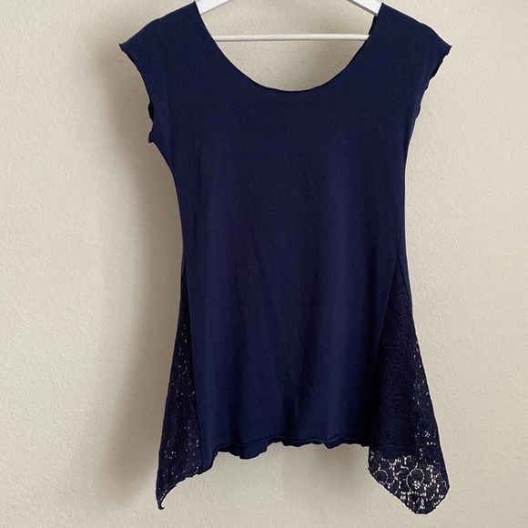 Xylem Tops - Xylem Clothing Fairy Lace Top Navy M